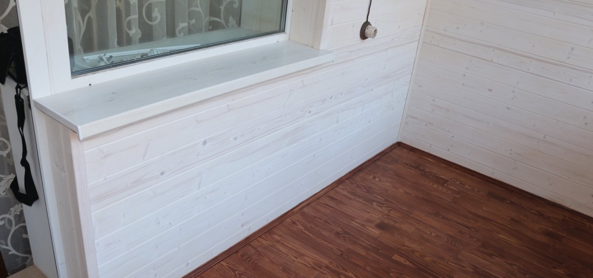 Отделка лоджии внутри