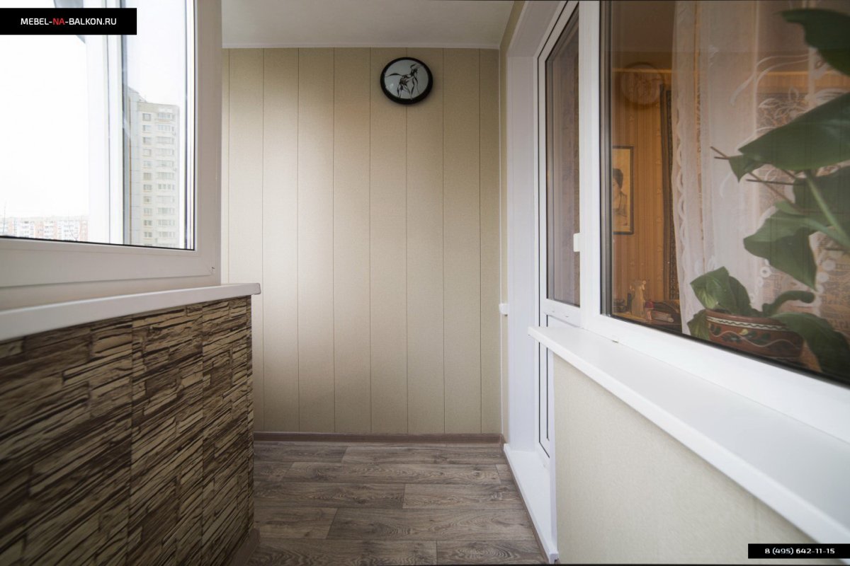 Обшивка балкона под ключ