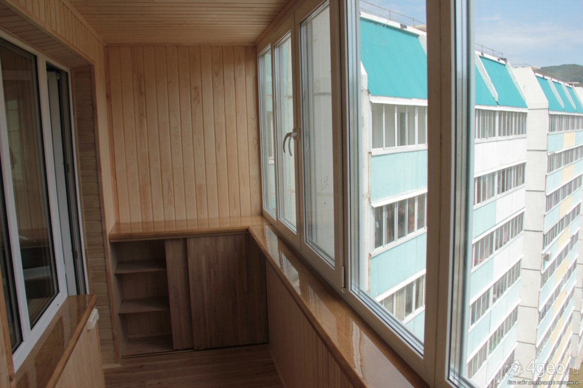 Теплый балкон с сайдингом внутри