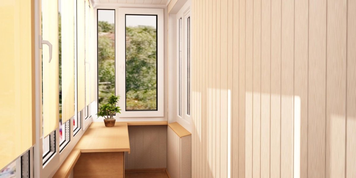 Отделка лоджии вагонкой