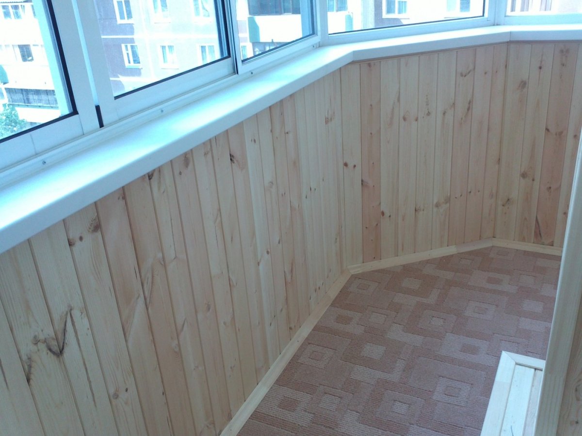 Отделка лоджии вагонкой своими руками