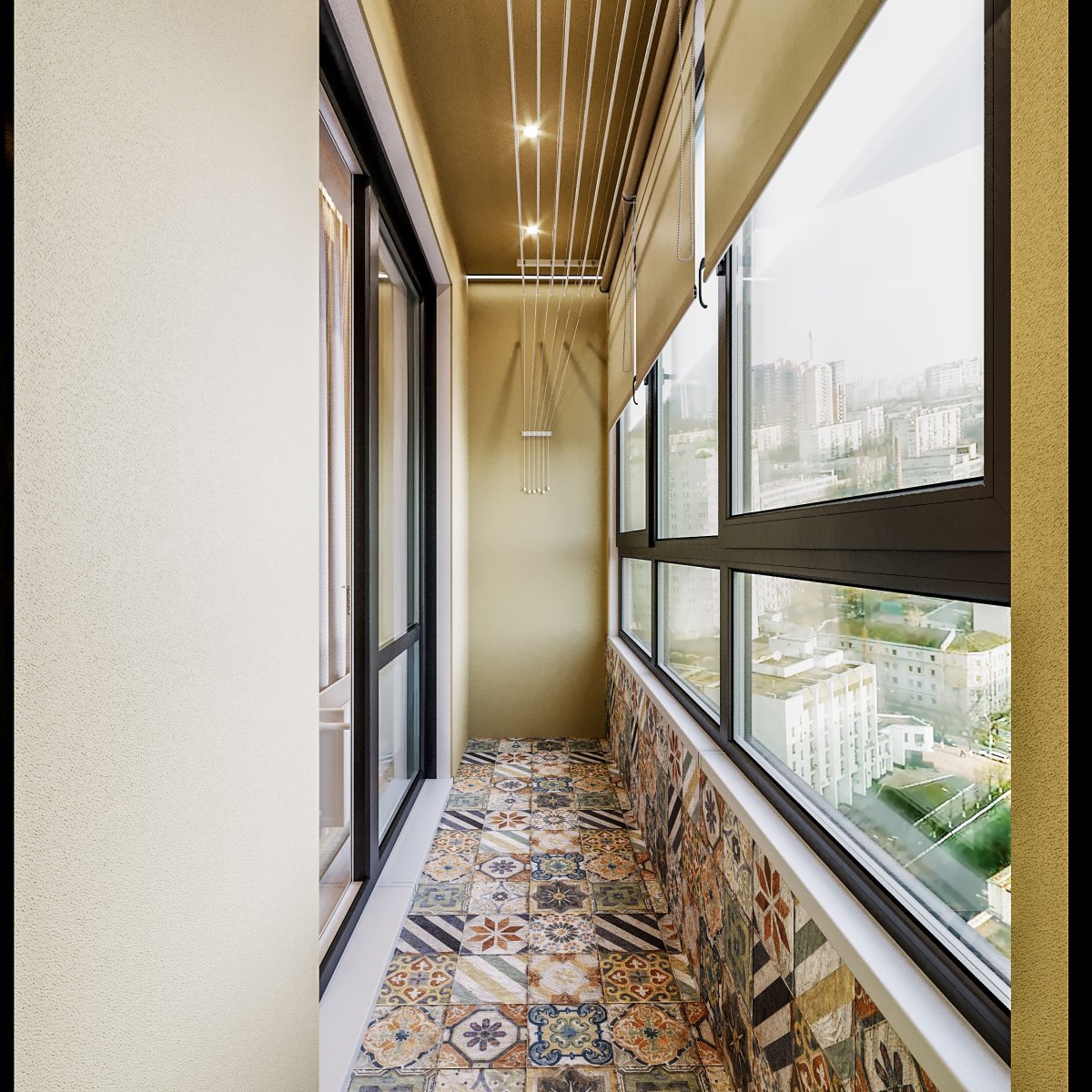 Балкон в торговом центре в дом