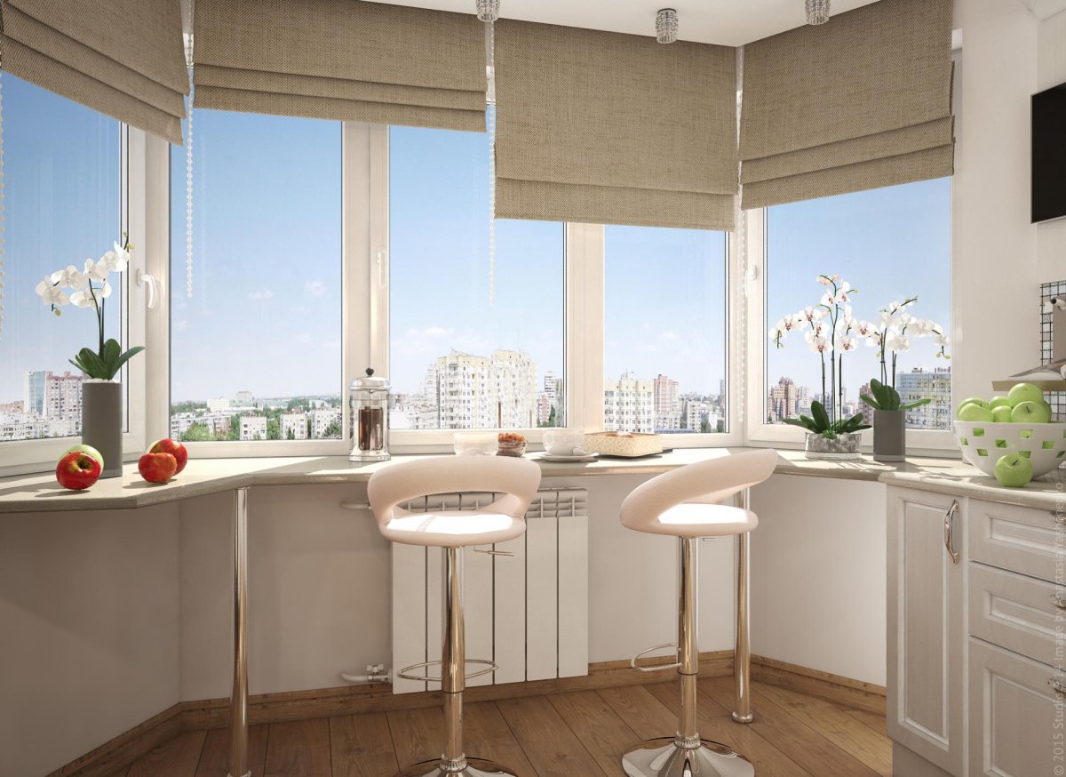 Столешница для кухни на балконе