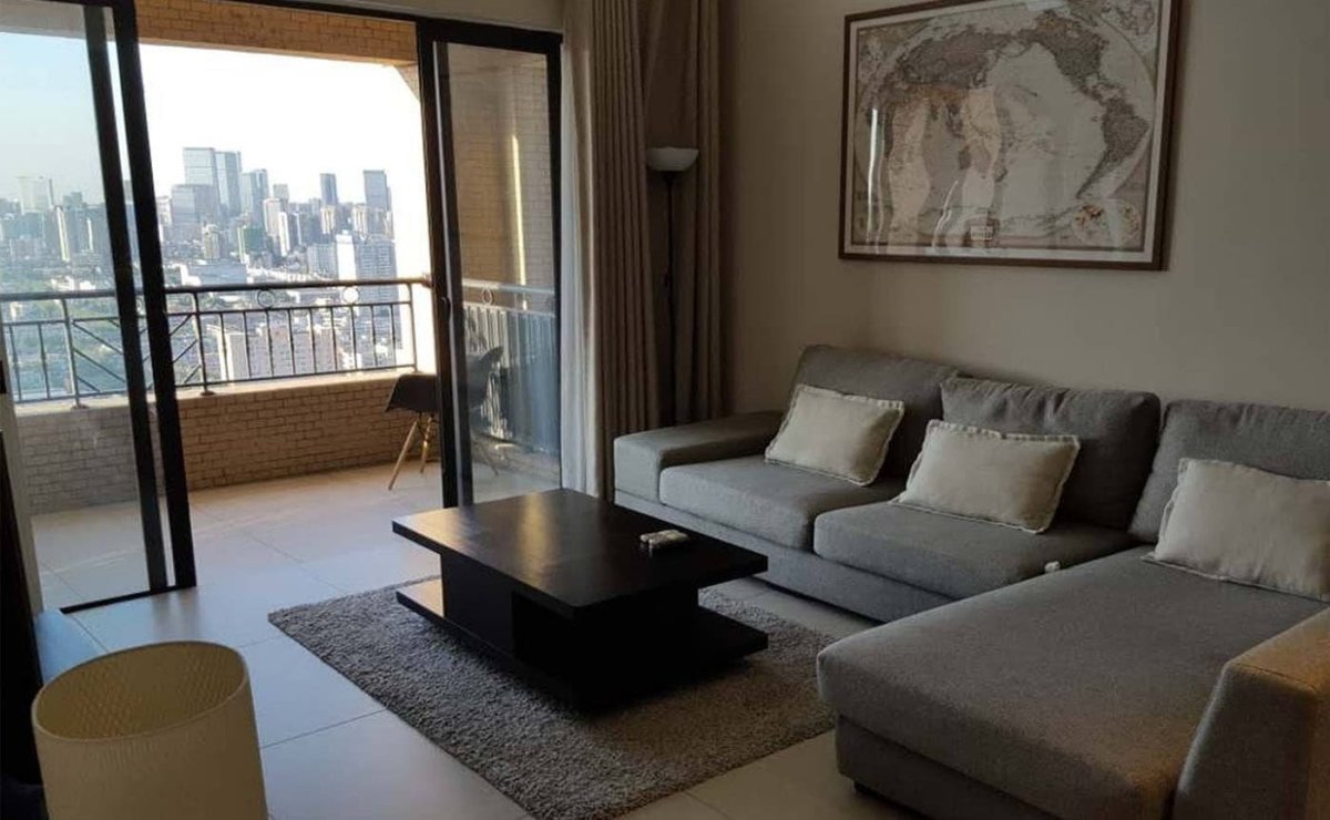 Визуализация интерьера кухни-гостиной