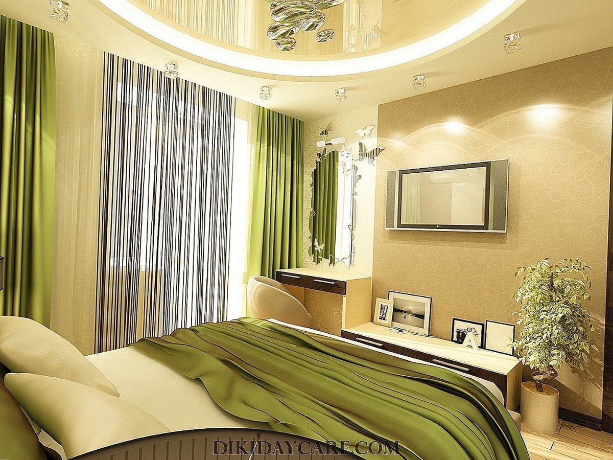 Зонирование спальни и гостиной 15кв