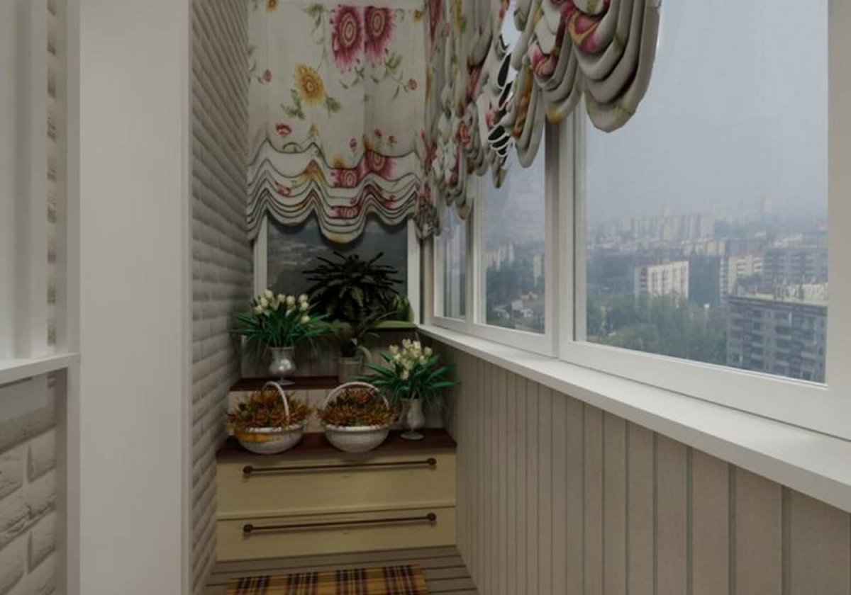 Лоджия дизайн интерьера фото из полиуретана