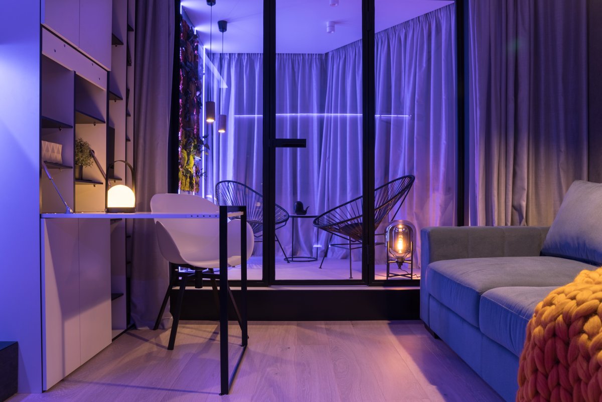 Спальня в сиреневом стиле