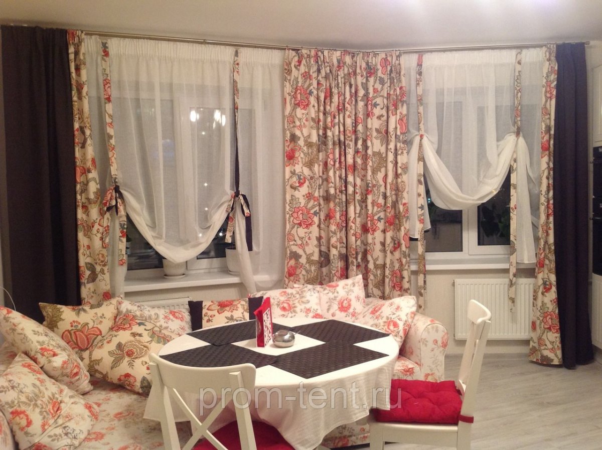 Красивые шторы на кухню