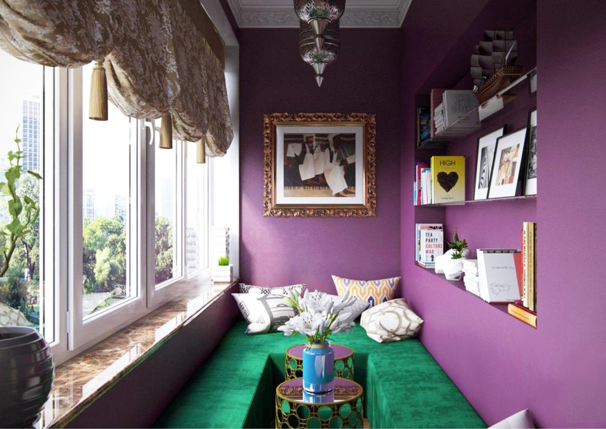 Сиреневый балкон