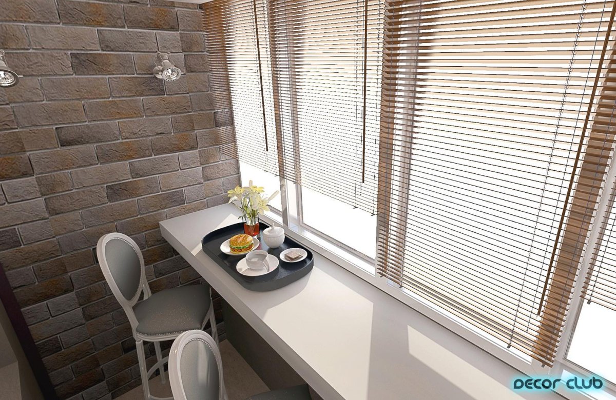 Письменный стол встроенный в подоконник