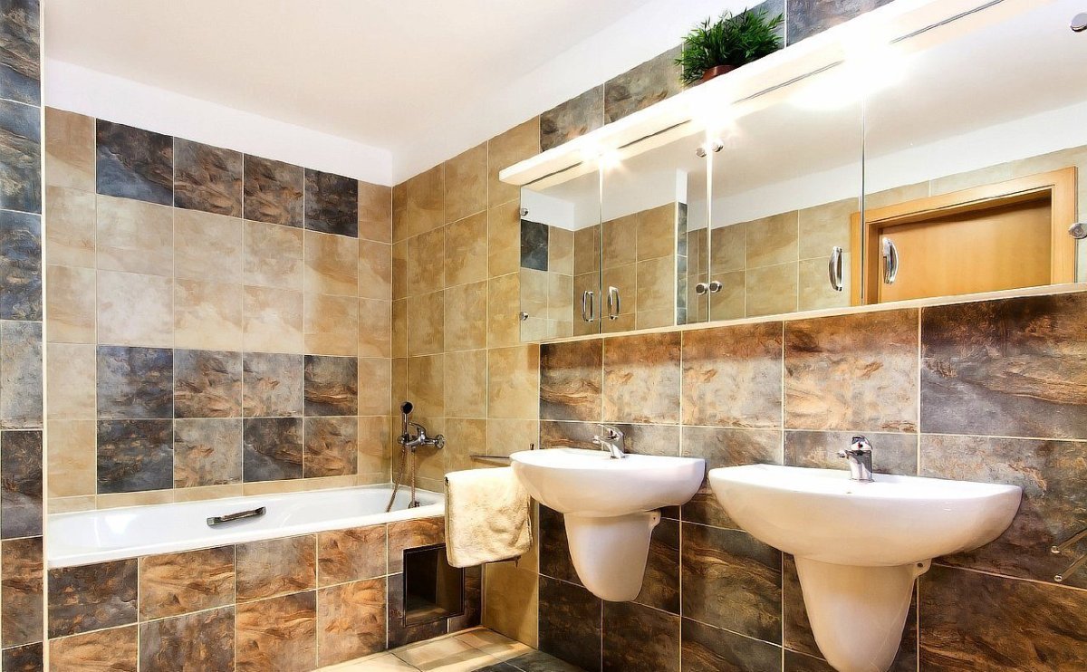 Варианты кафеля для ванной комнаты