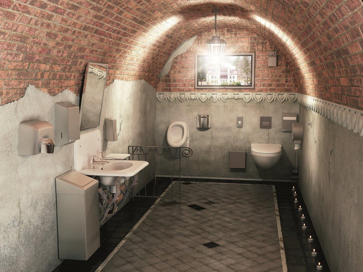 Туалетная комната в ресторане