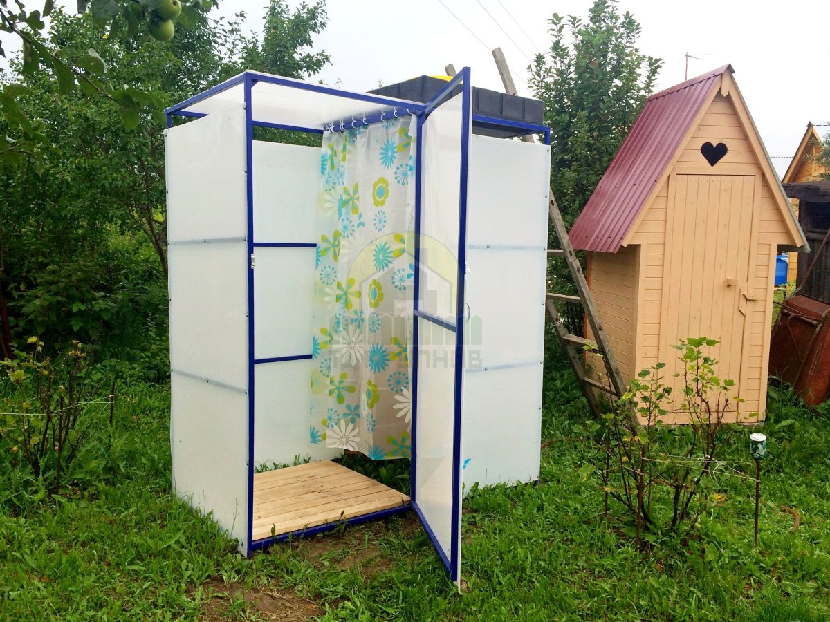 Летние душевые кабины для дачи
