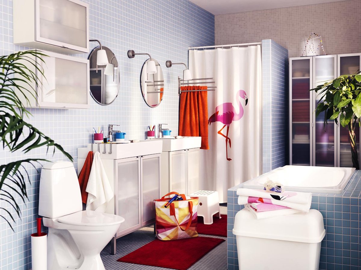 Икеа ванная комната интерьер