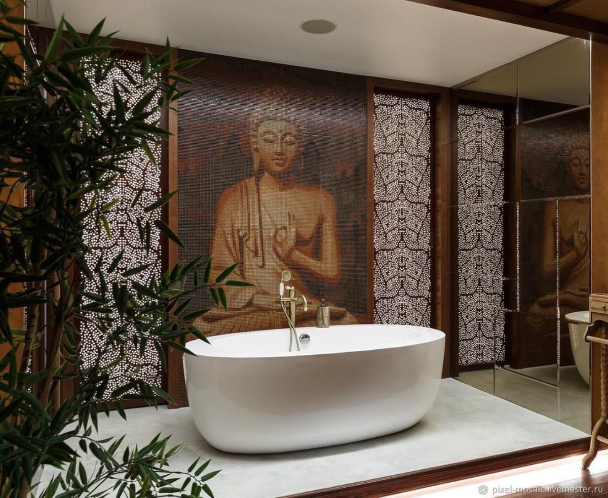 Буддийские панно в интерьере