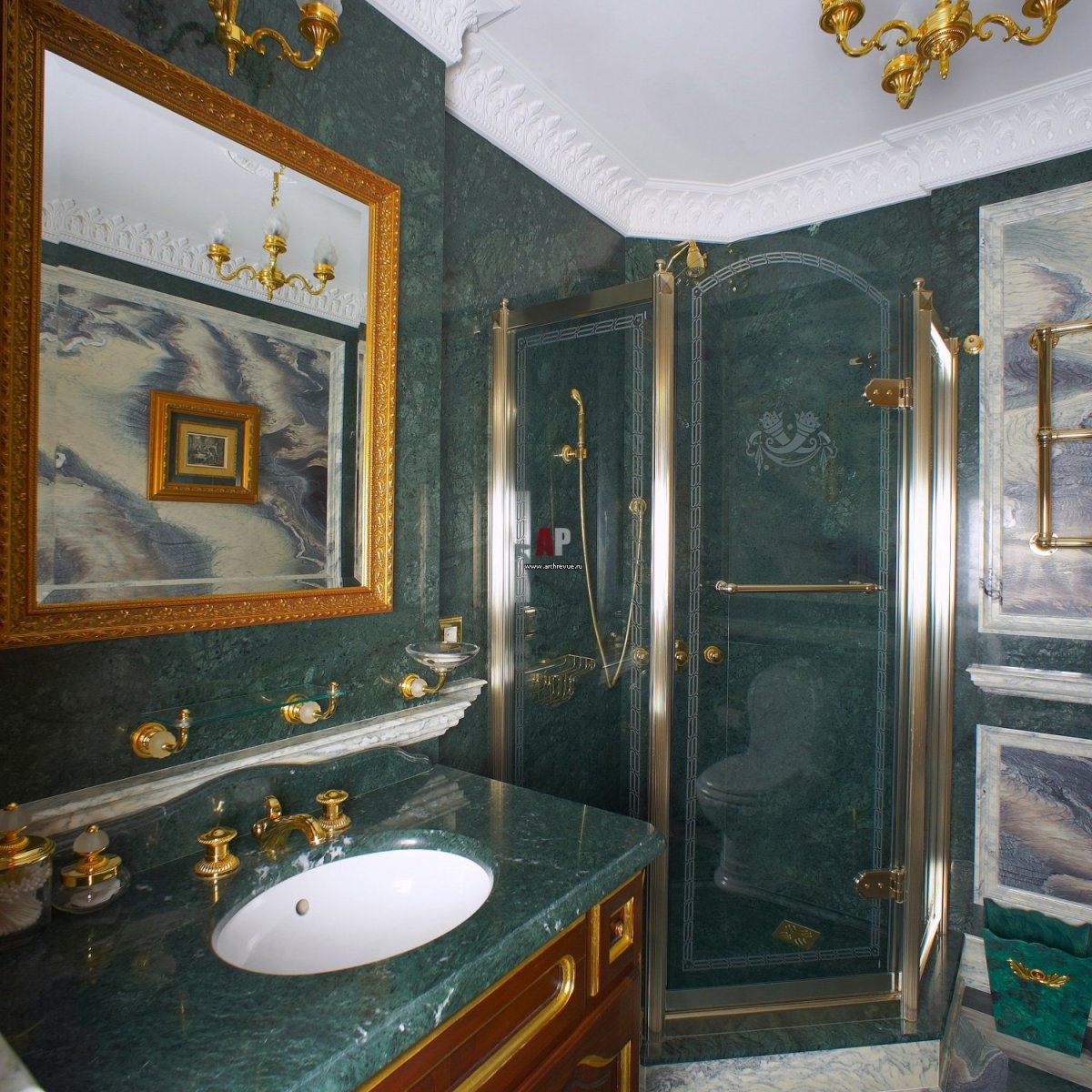 Ванная комната в стиле рококо