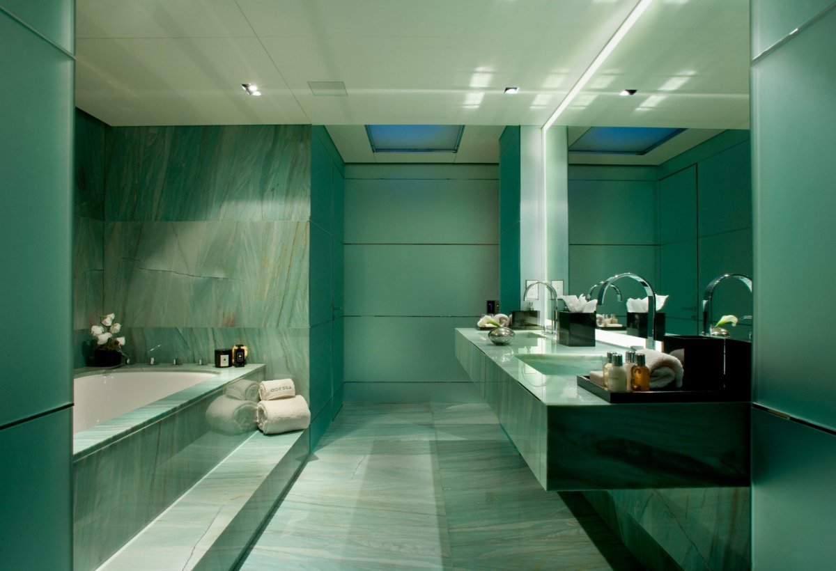 Ванная зеленый мрамор