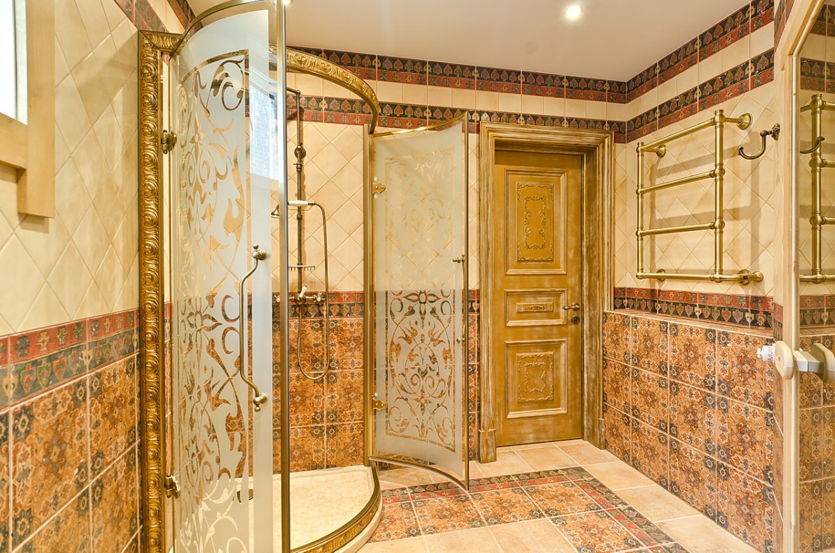 Душевая в подвале частного дома