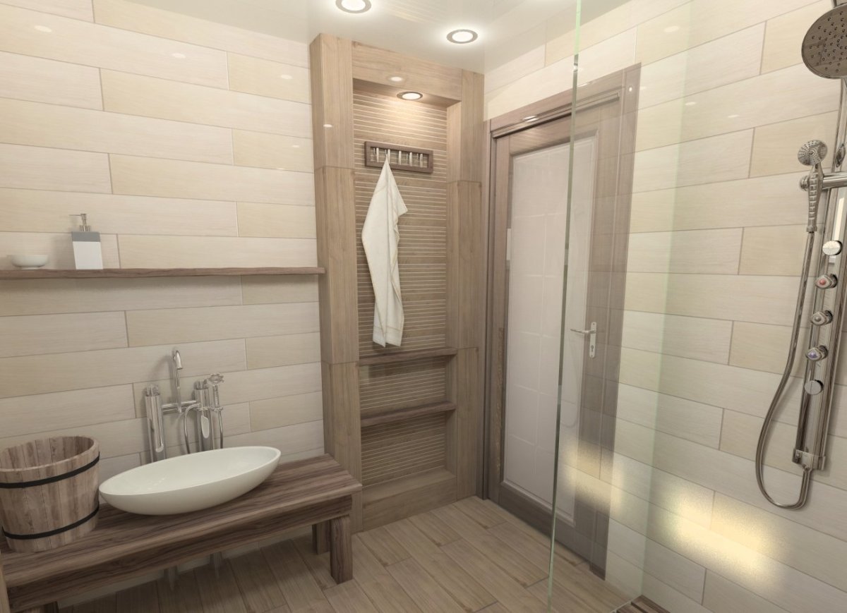 Отделка душевой