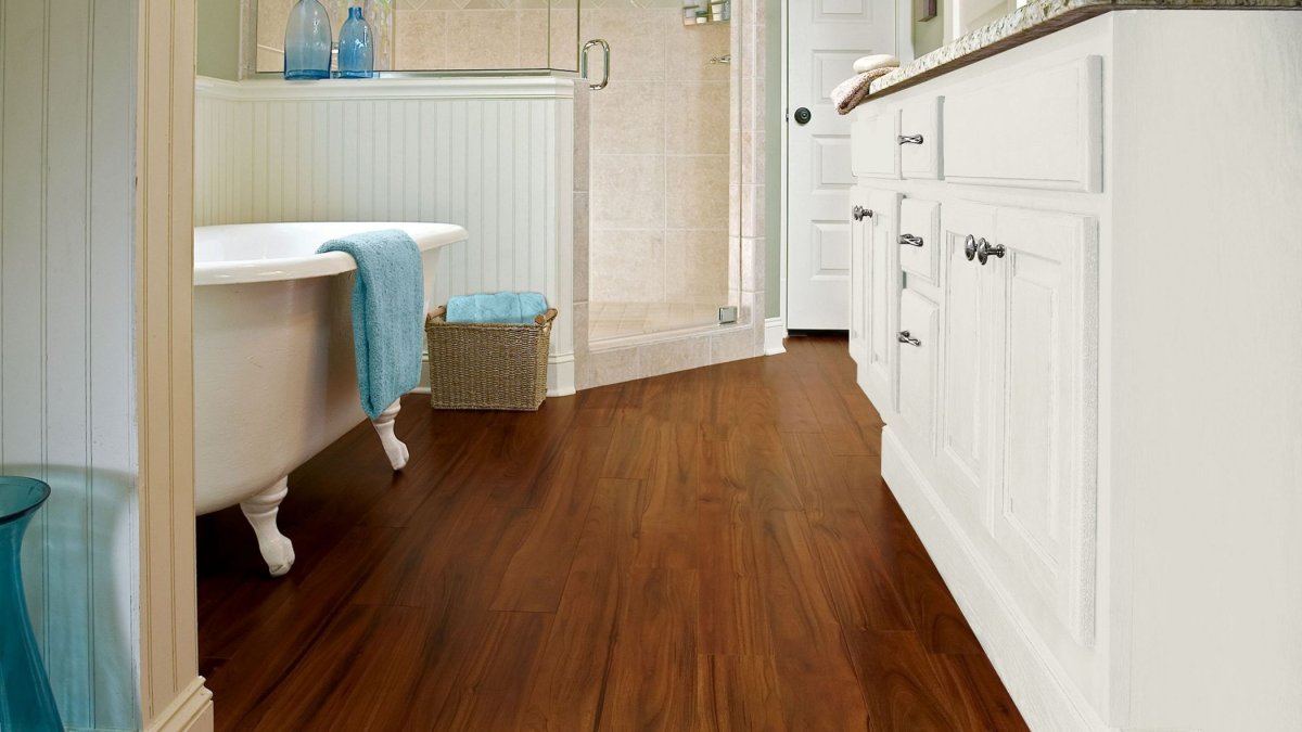 Водостойкий ламинат для ванной