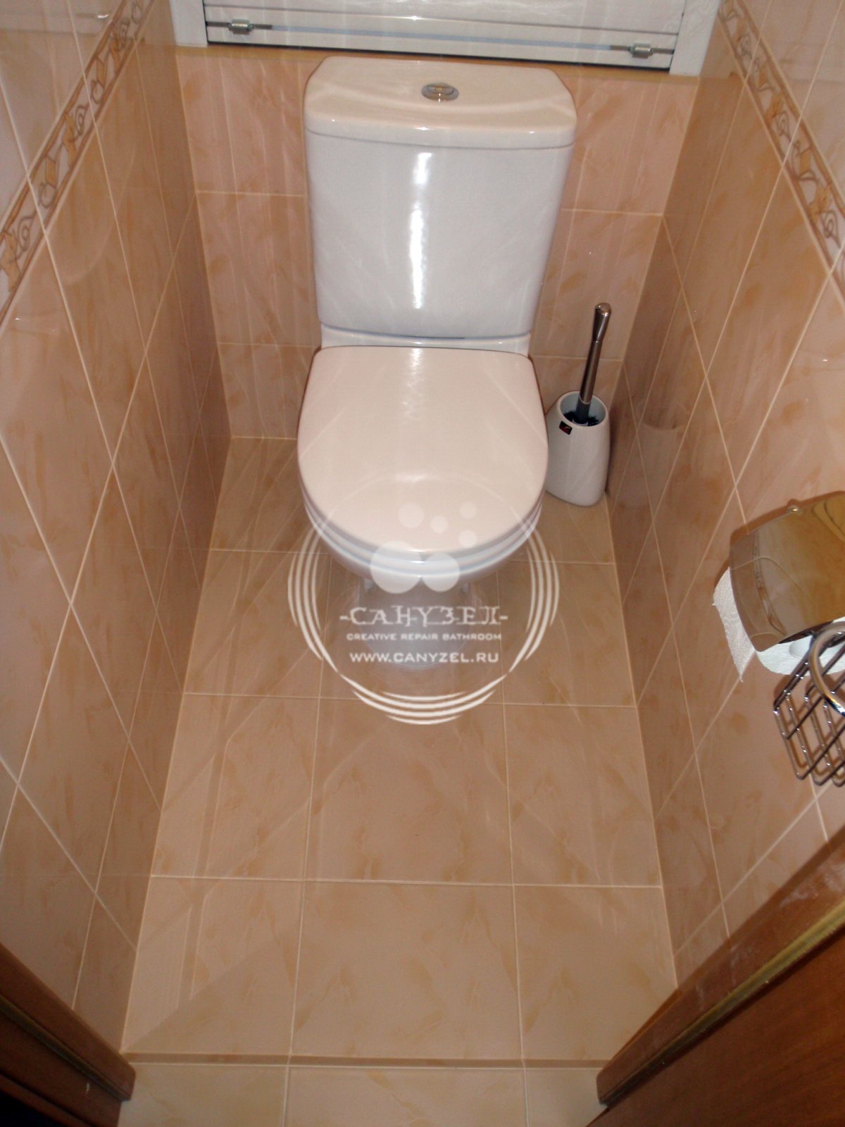 Отделка туалета плиткой