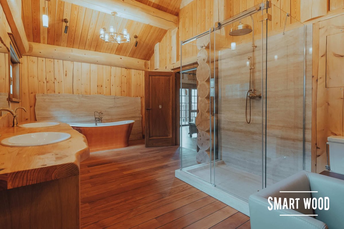 Внутренний интерьер бани