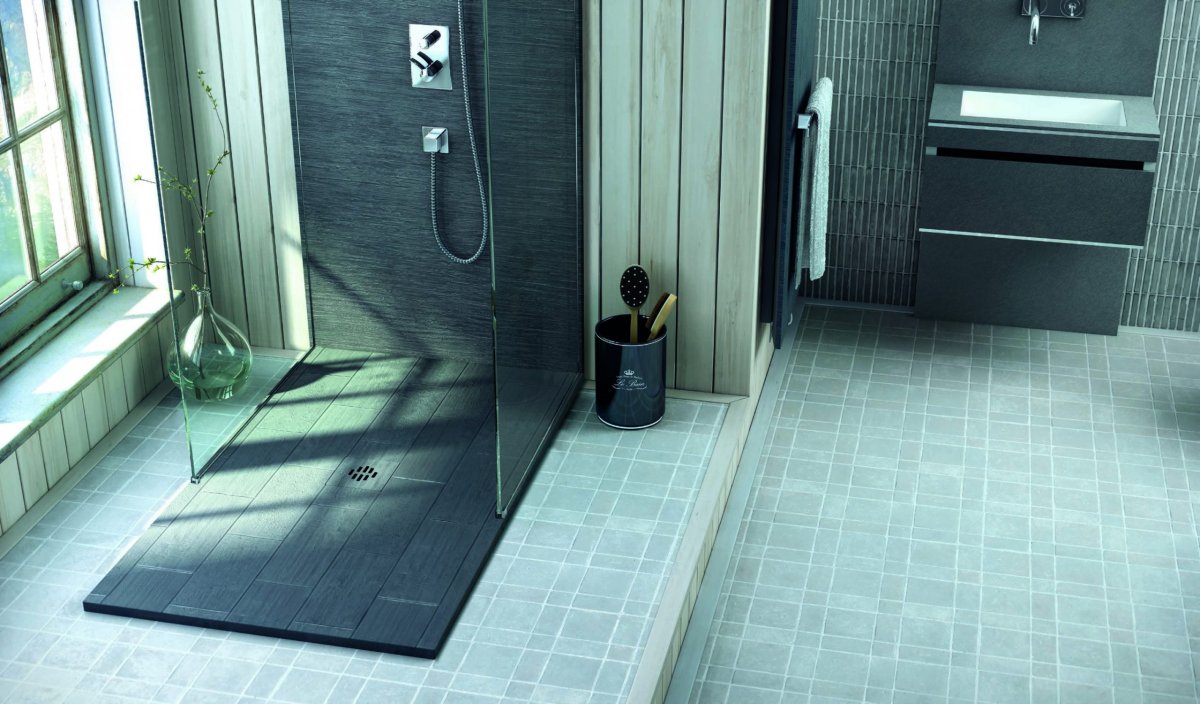 Душевая с трапом в полу