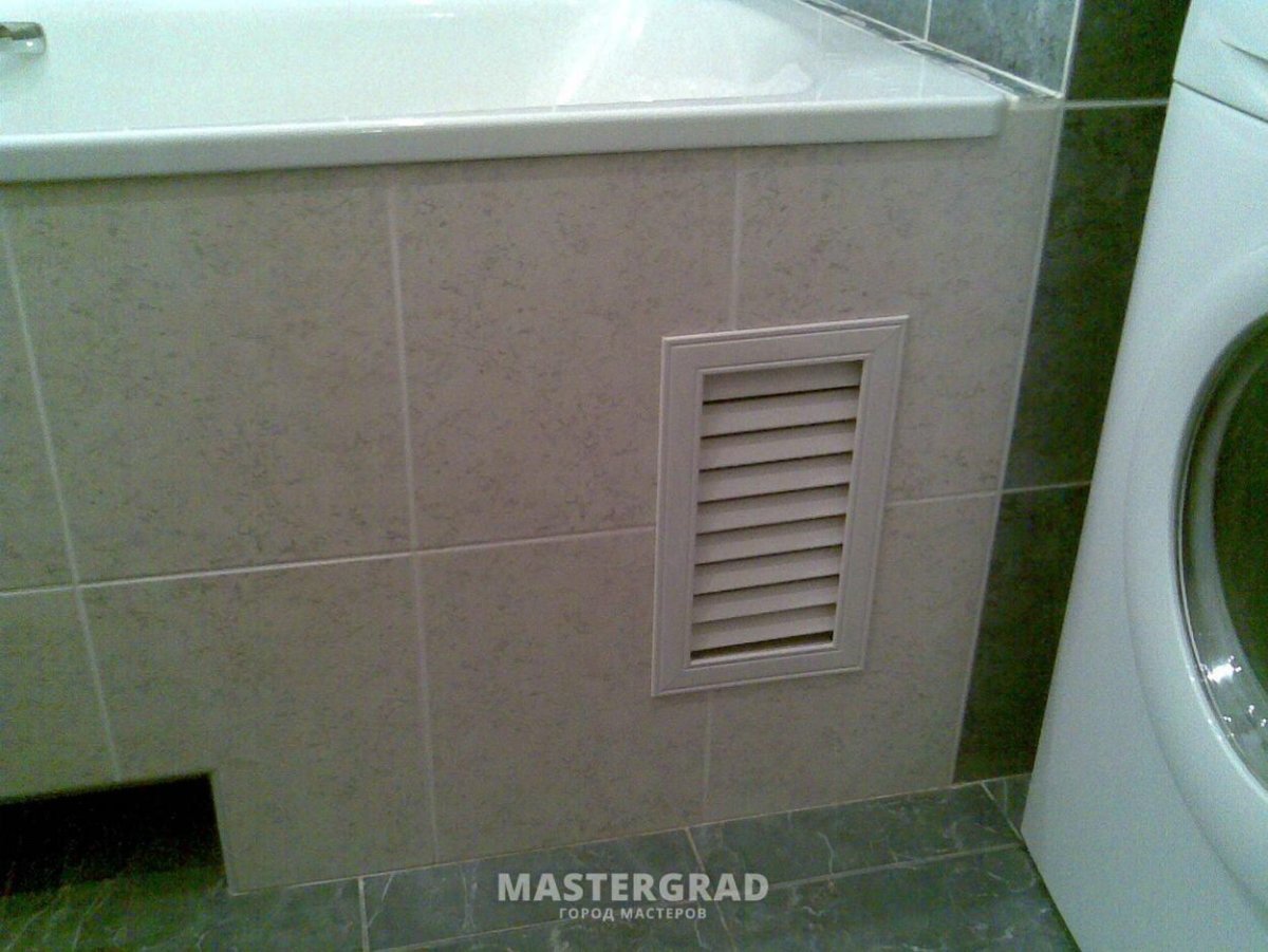 Глубина ниши для ног под ванной