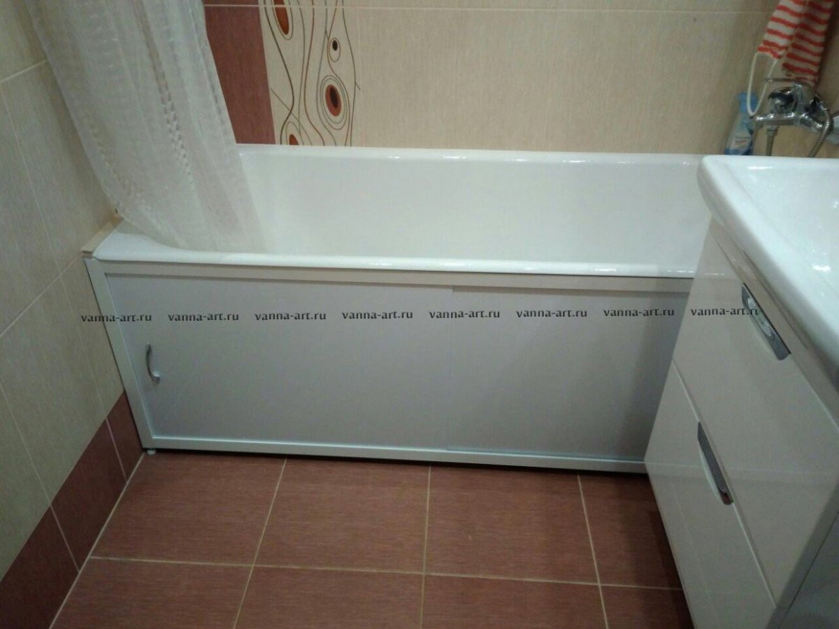 Выдвижной ящик под ванной