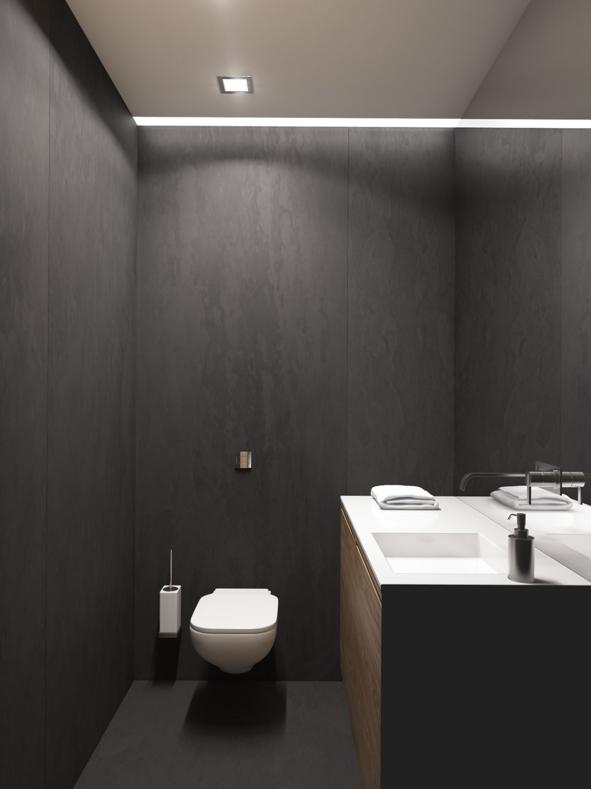 Туалет в стиле Минимализм