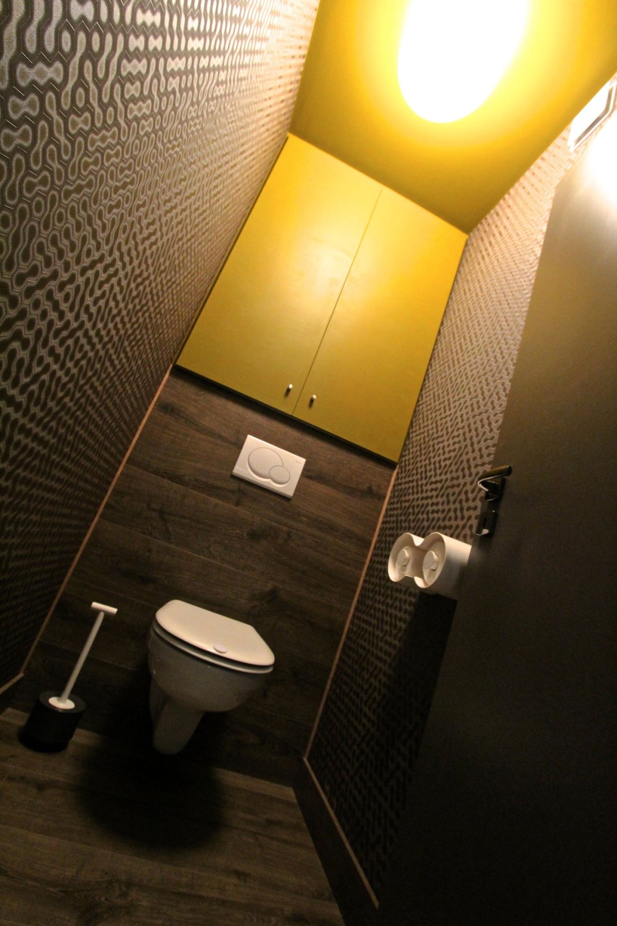 Необычная отделка туалета