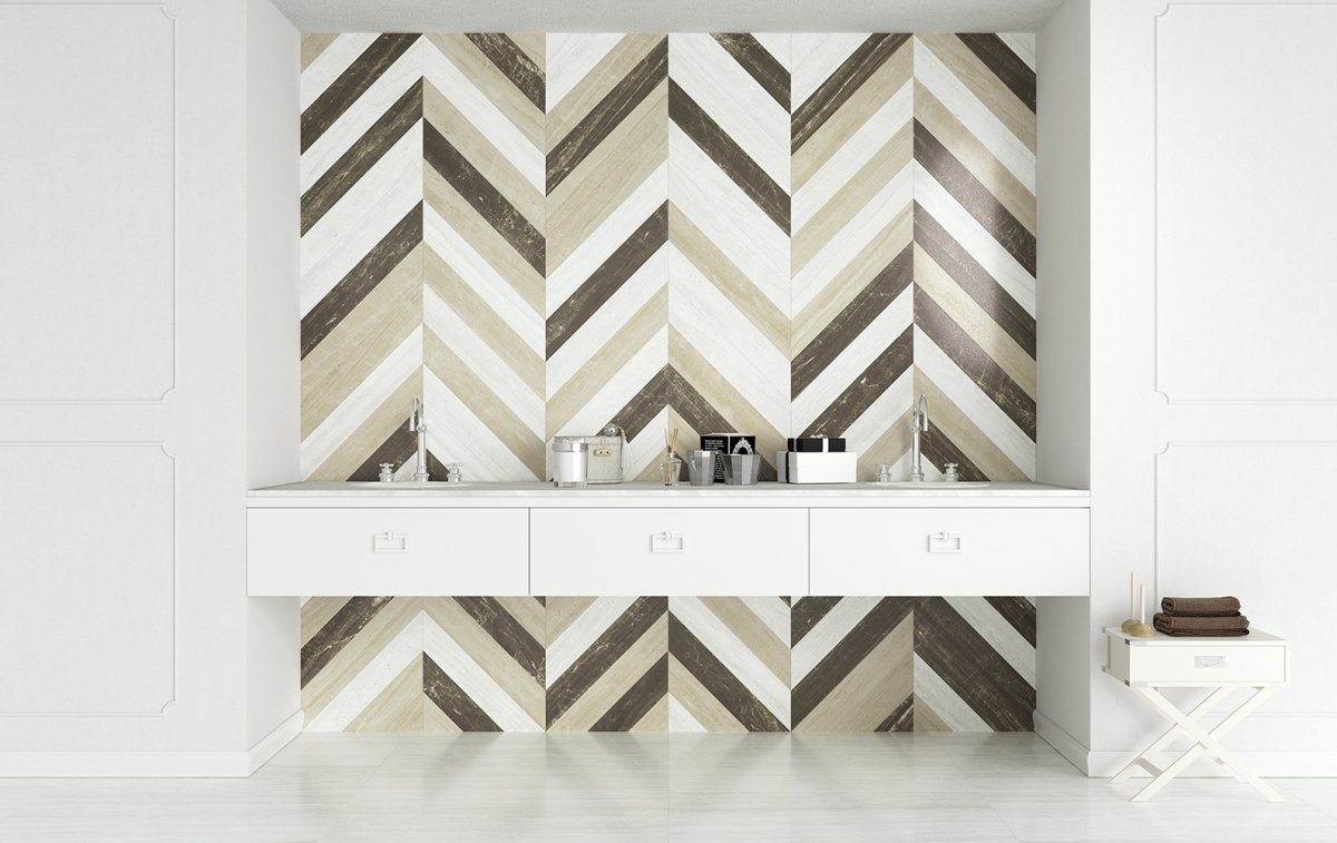Плитка equipe Chevron Wall White