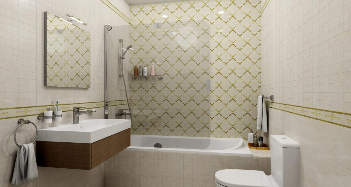 Ванная комната плитка елочкой