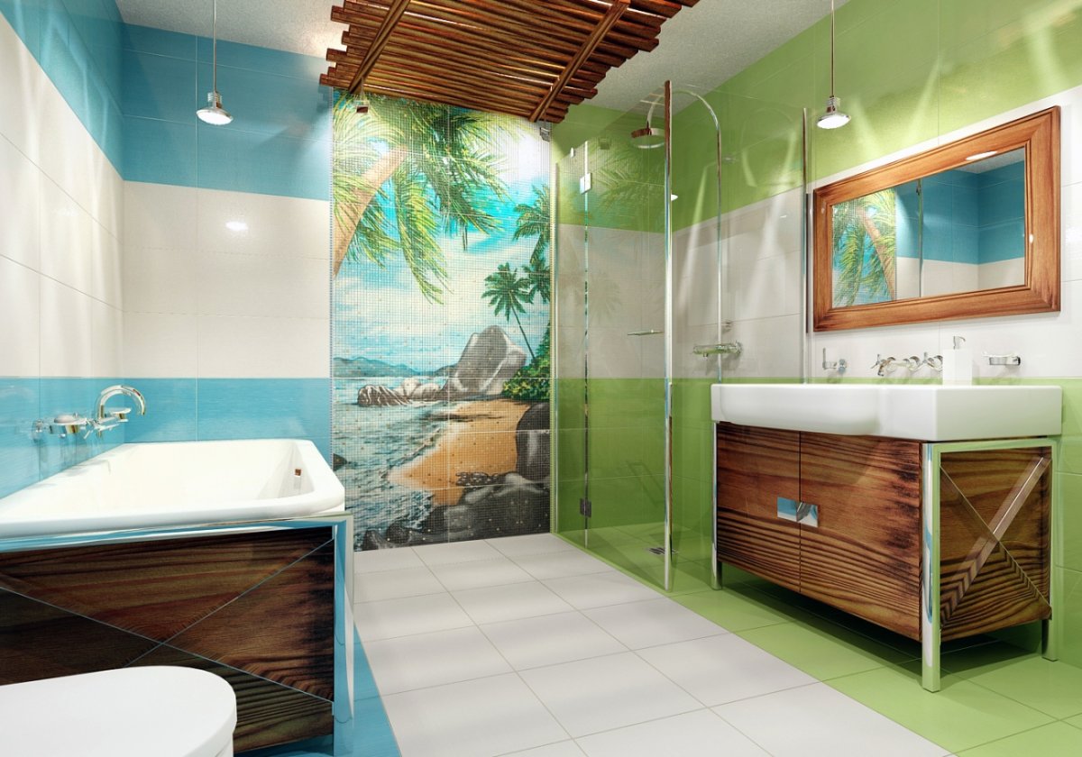 Панно в ванную комнату