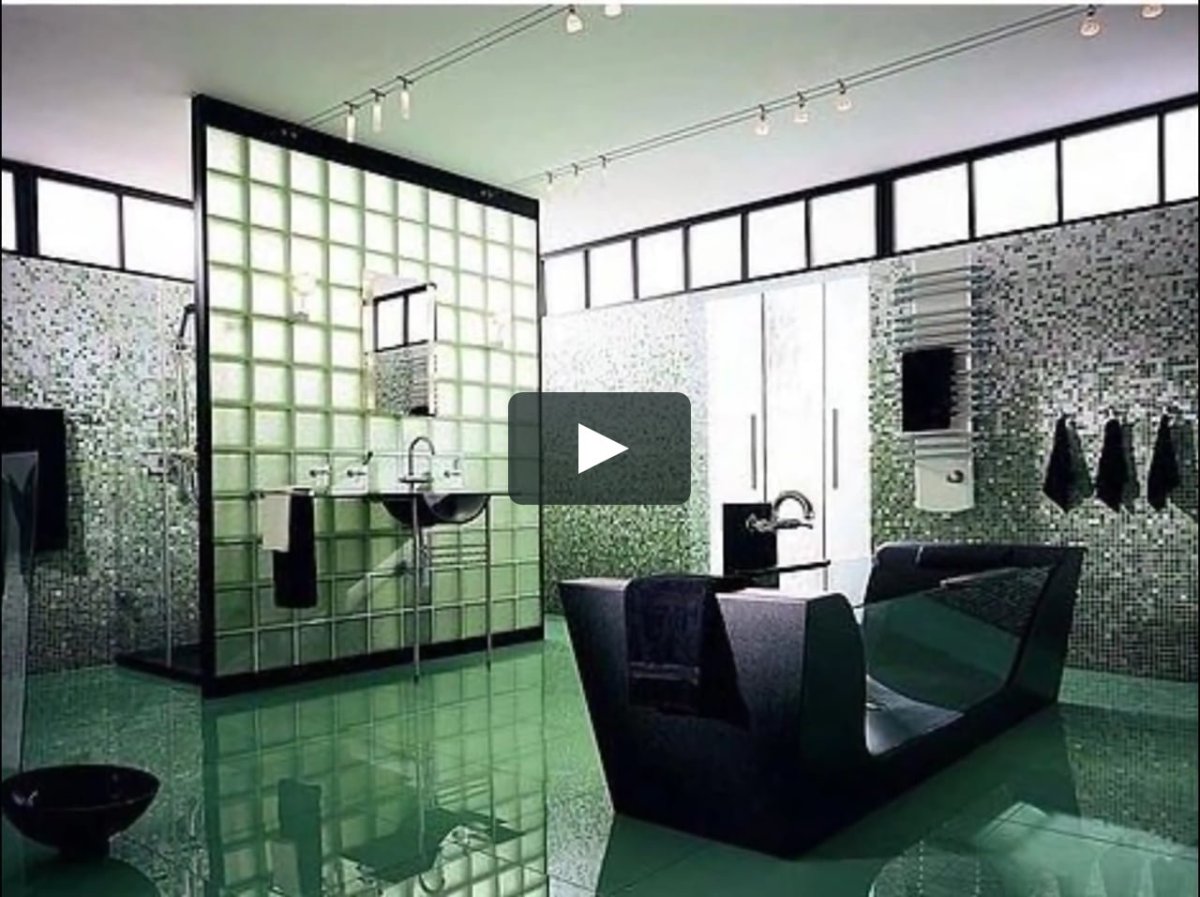 Душевые перегородки из стеклоблоков