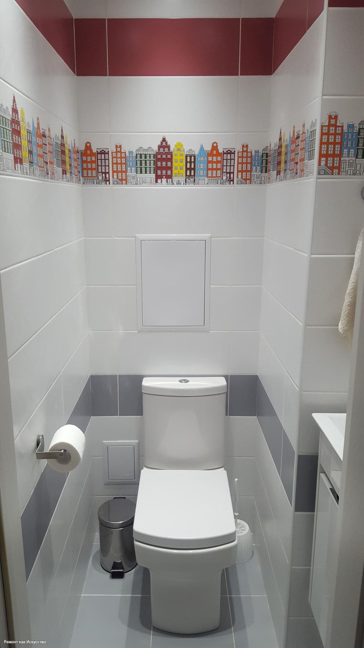 Кладка кафеля в туалете