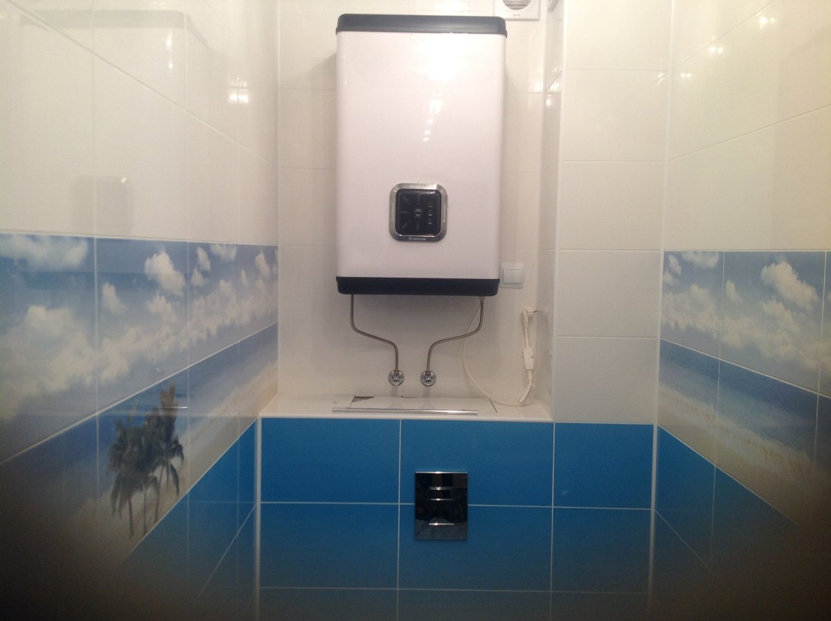 Инсталляция с водонагревателем