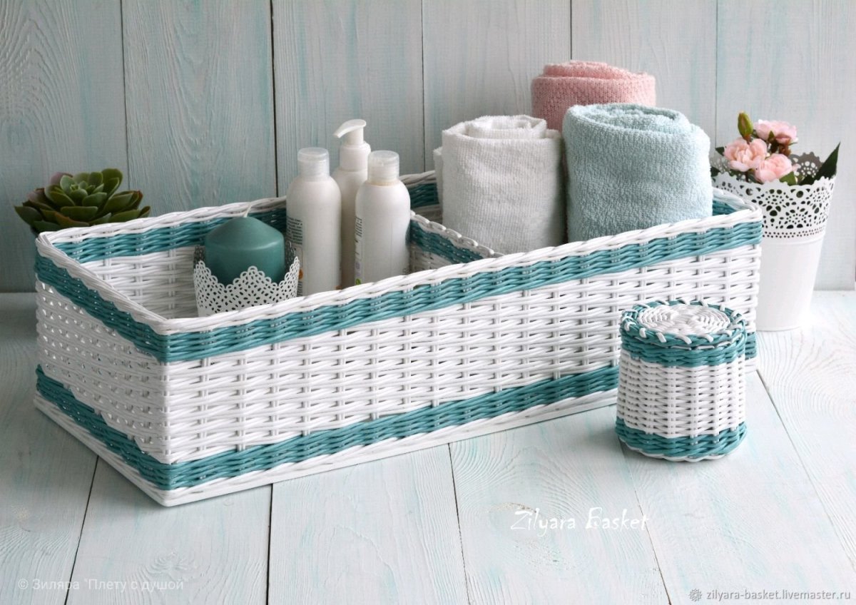 Корзинки для ванной комнаты