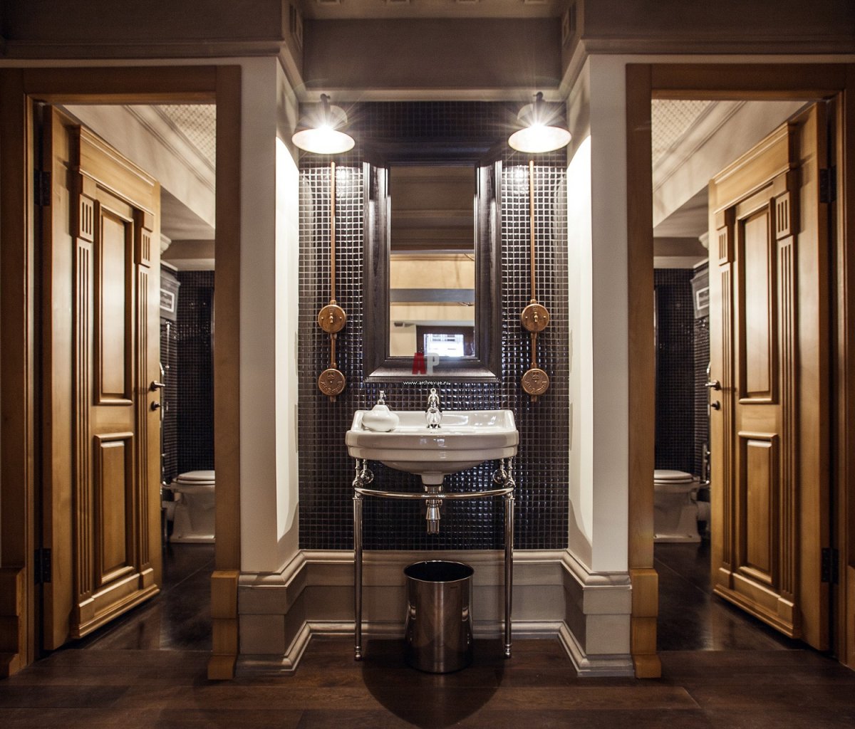 Общественные Санузлы в классическом стиле