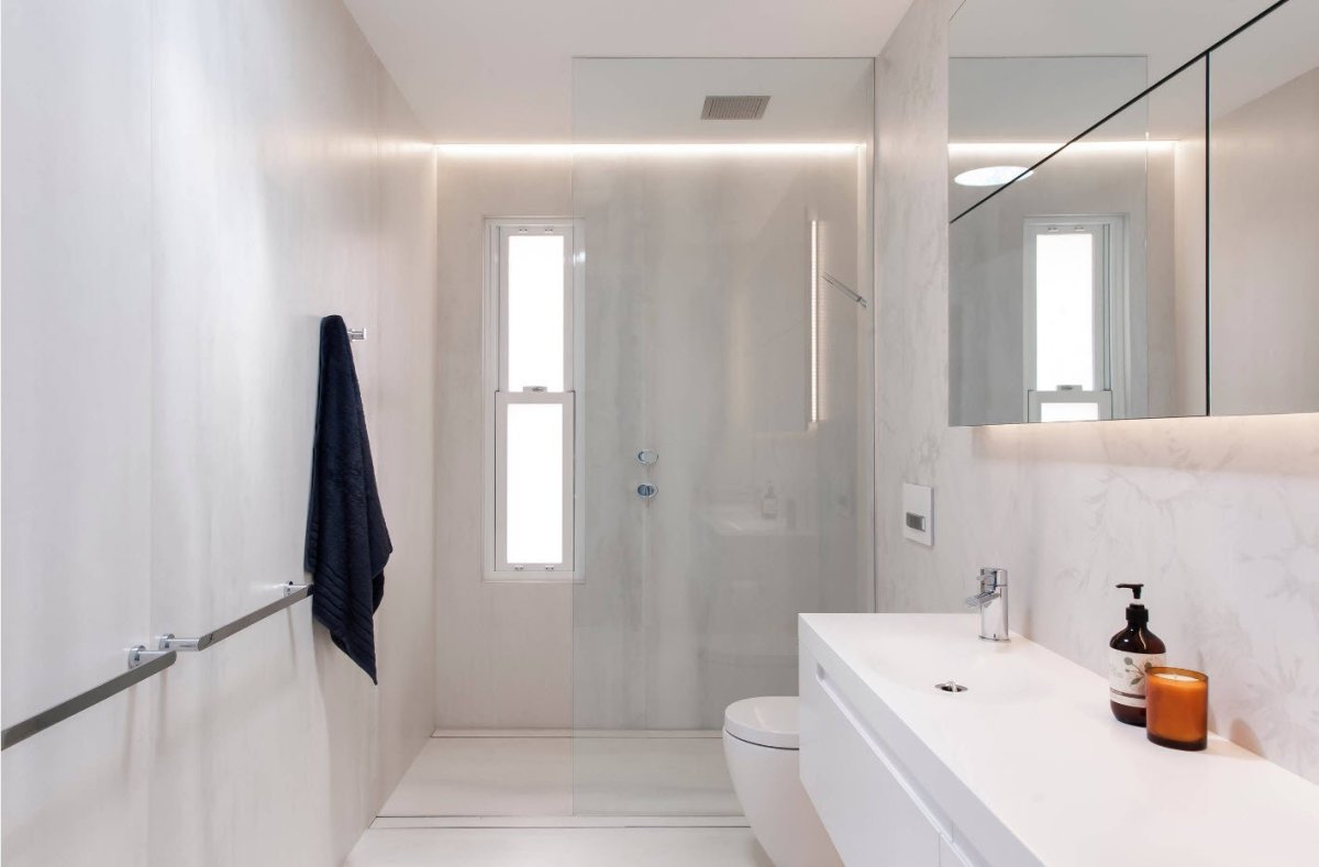 Современное освещение в ванной