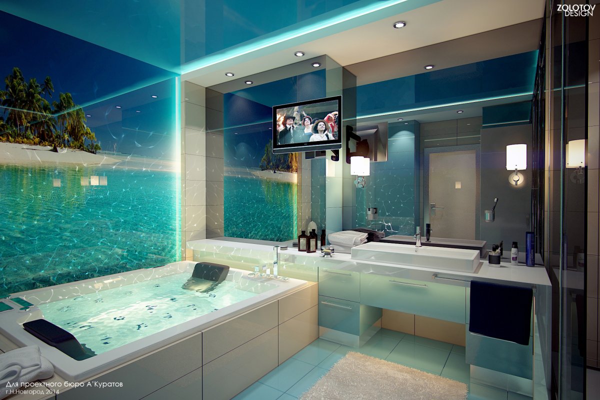 Стеклянные панно для ванной