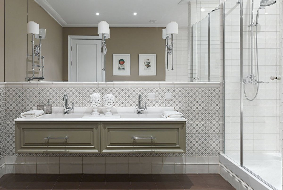 Ванная в стиле современная классика