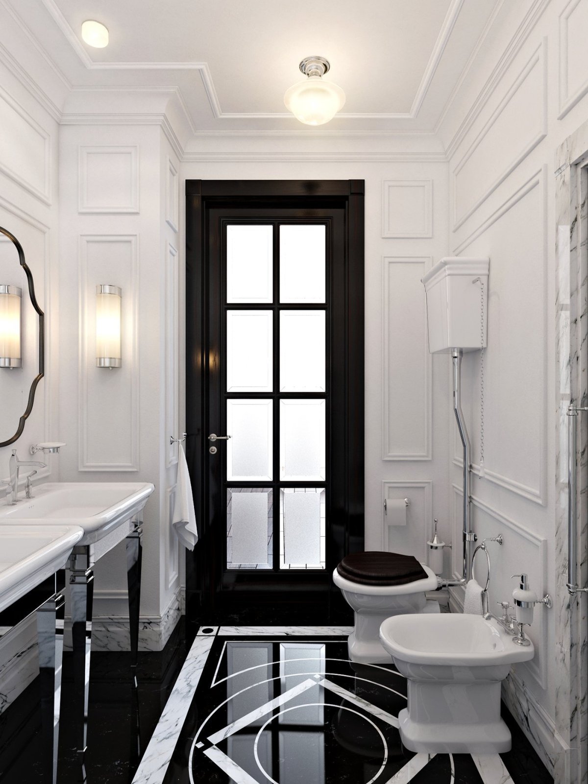 Интерьеры американских ванных комнат