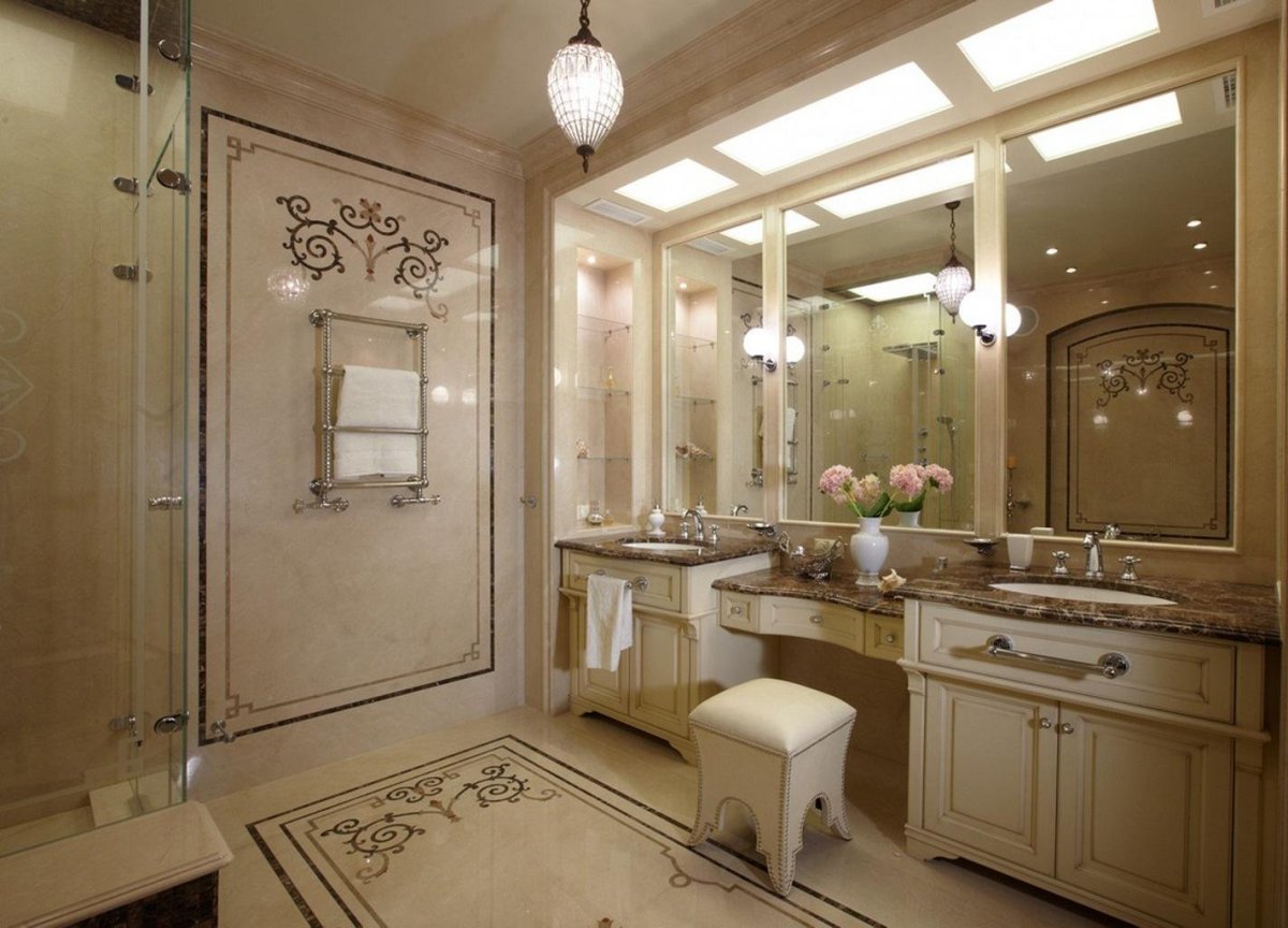 Ванная в стиле современной классики