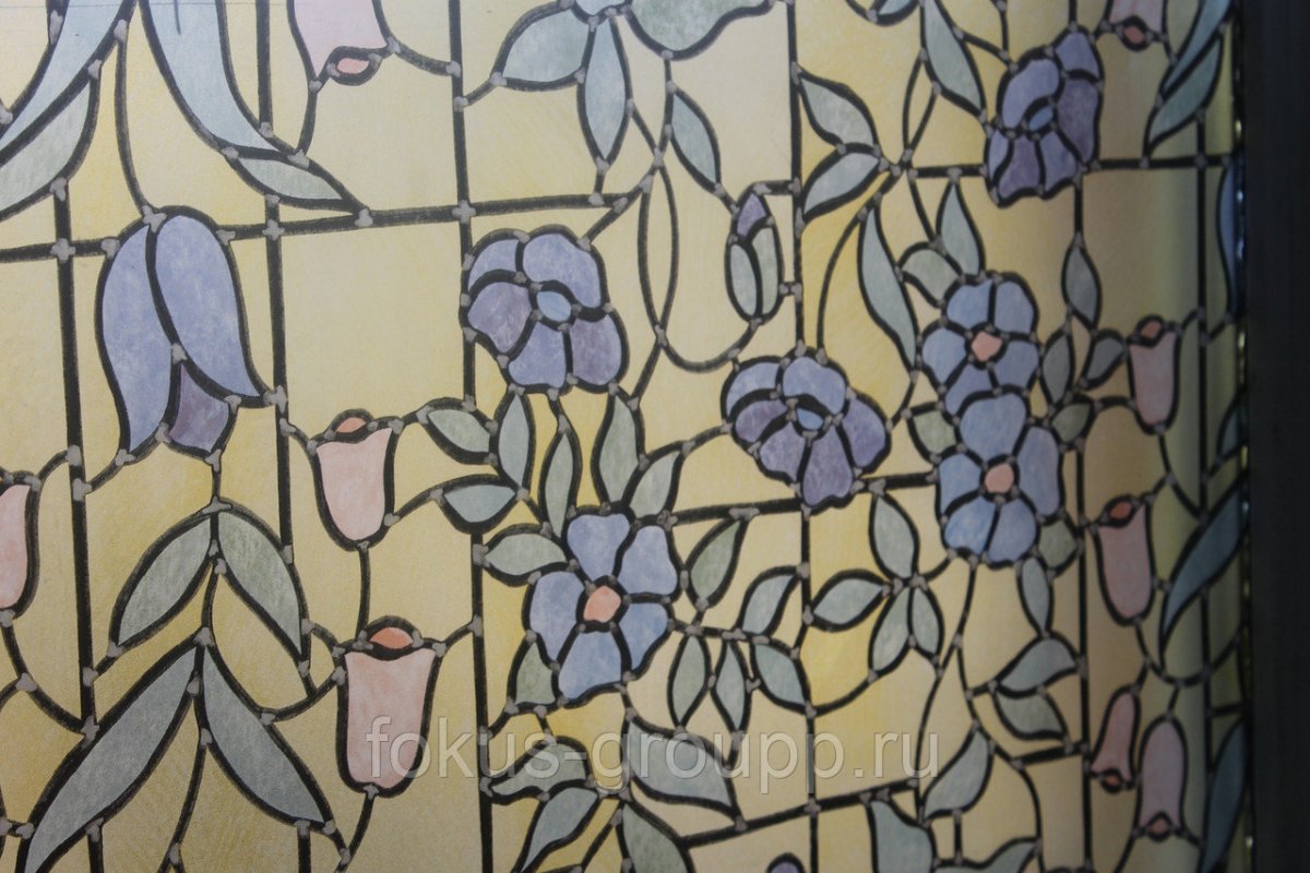 Самоклеящаяся пленка Gekkofix 10002 витражная Реймс