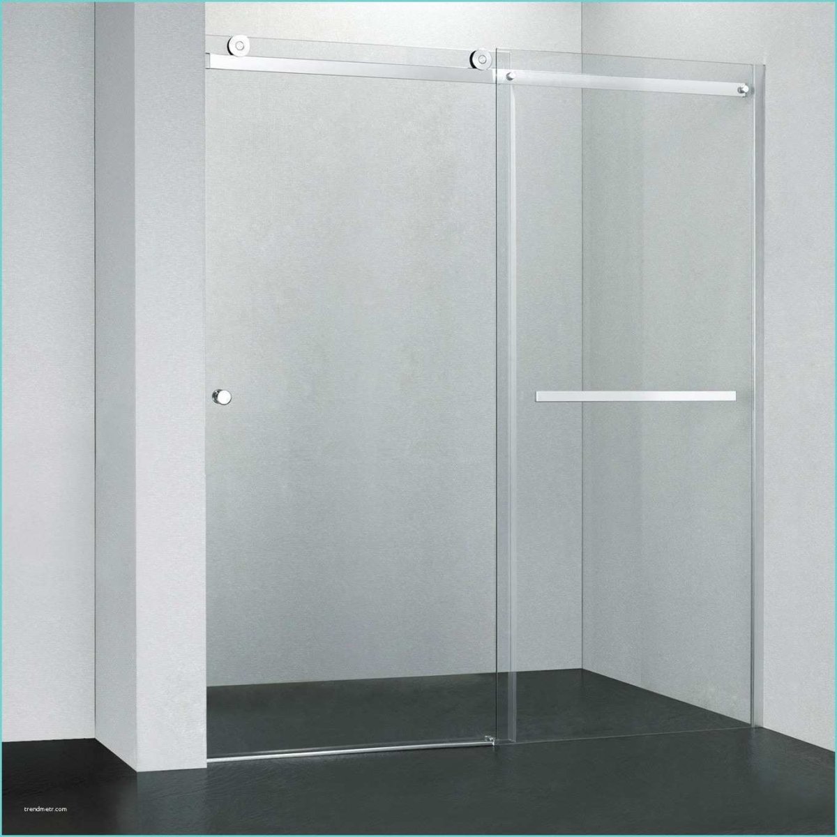 Цельностеклянная душевая трапеция