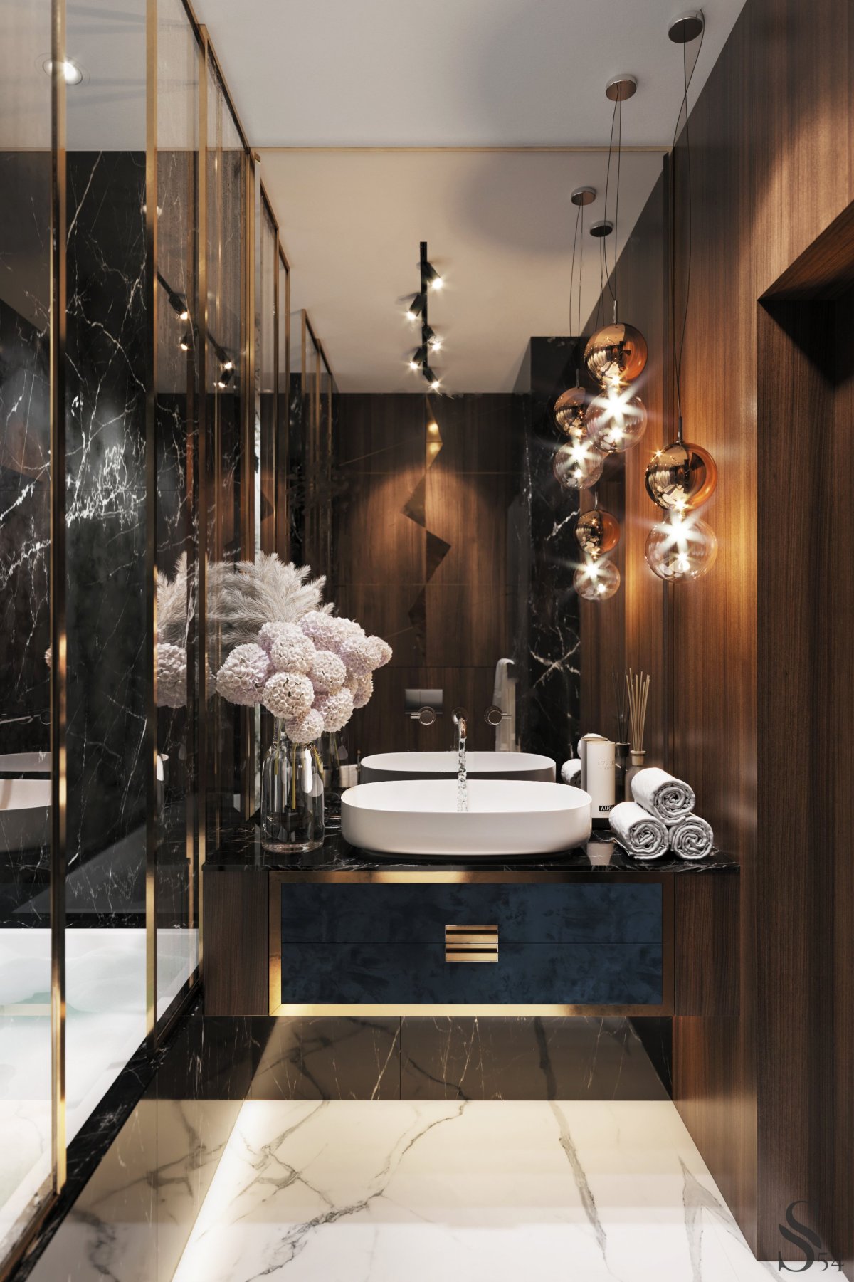 Туалет в современном стиле