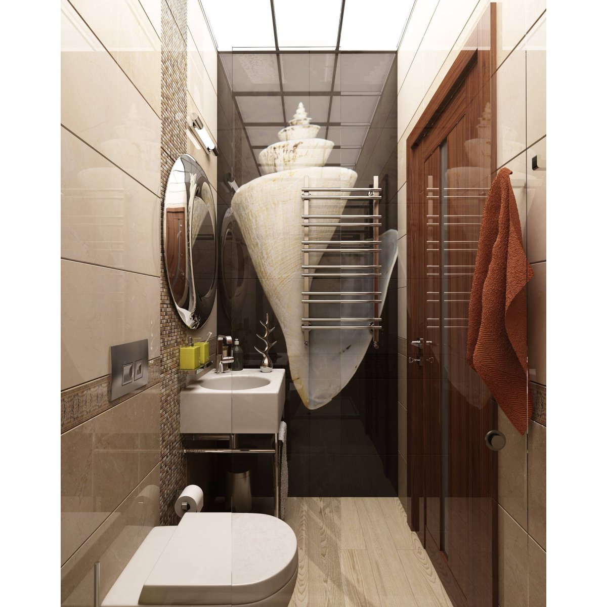 Туалет в стиле Контемпорари