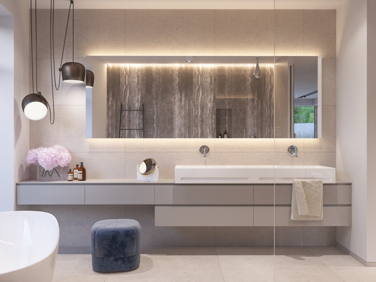 Пространство под раковиной в ванной