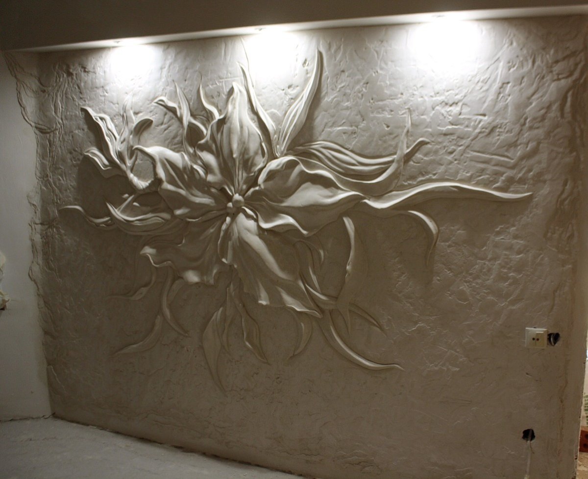 Декоративная штукатурка для внутренней отделки стен в коридоре
